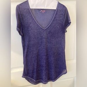 Mudd T Shirt sheer violet cotton